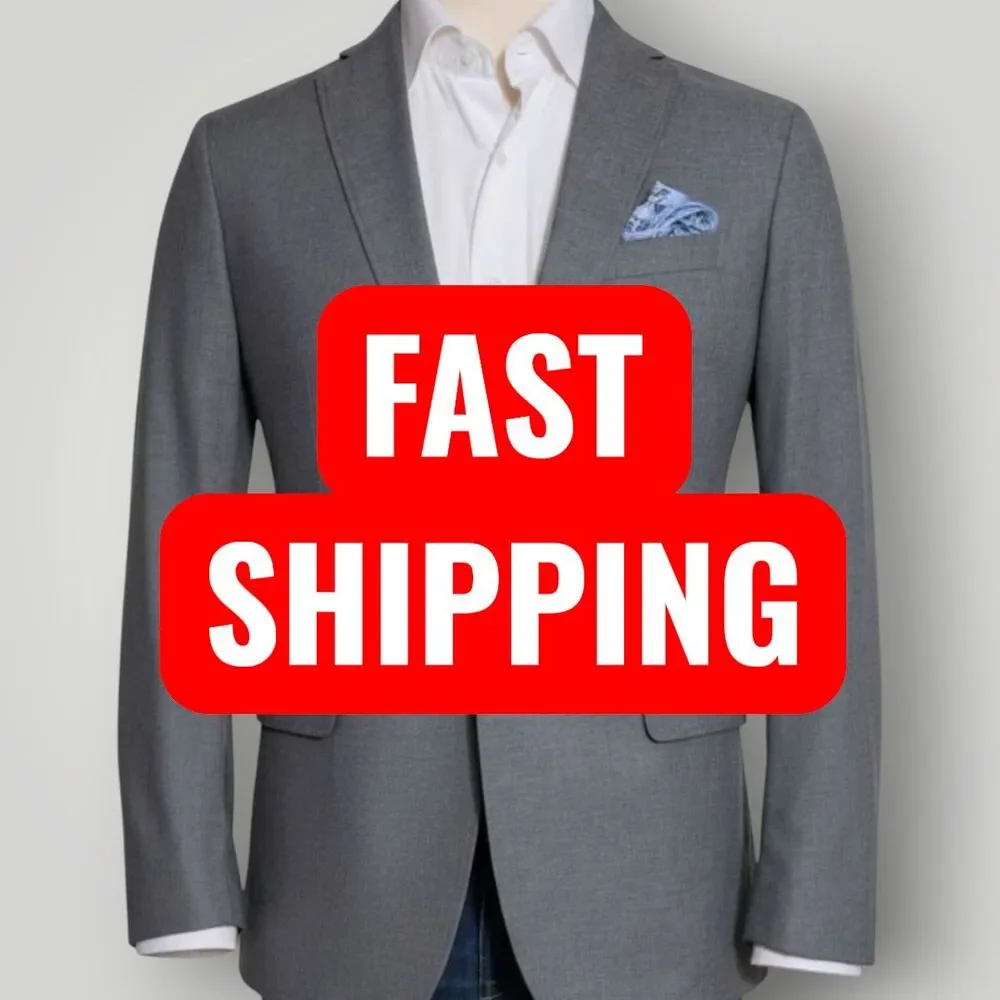 BANANA REPUBLIC Mens Blazer 40R Sport Coat Two Button Tailored fit Jacket Cotton